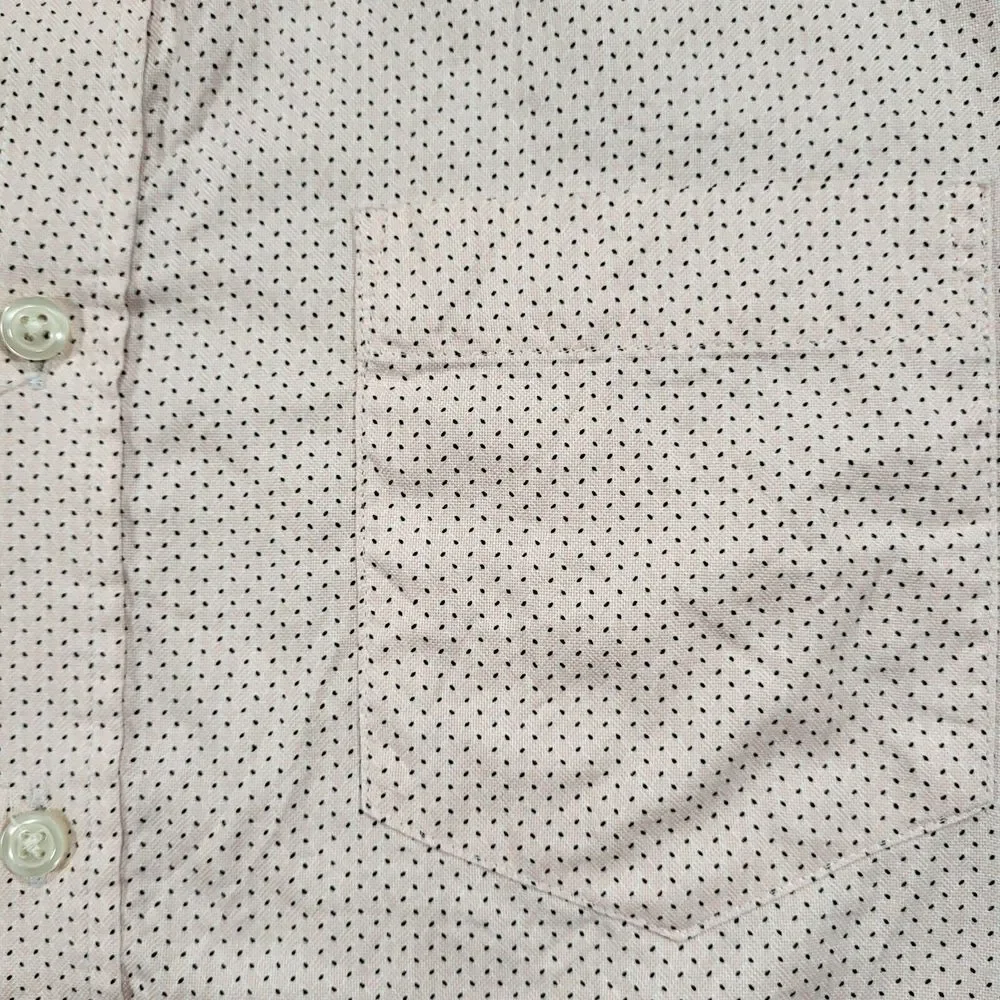 Banana Republic Mens‎ Medium Pink Untucked Fit Oxford Long Sleeve Shirt